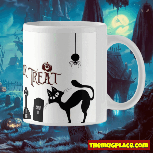 Trick or Treat Mug Halloween Graveyard Mug - Image 5