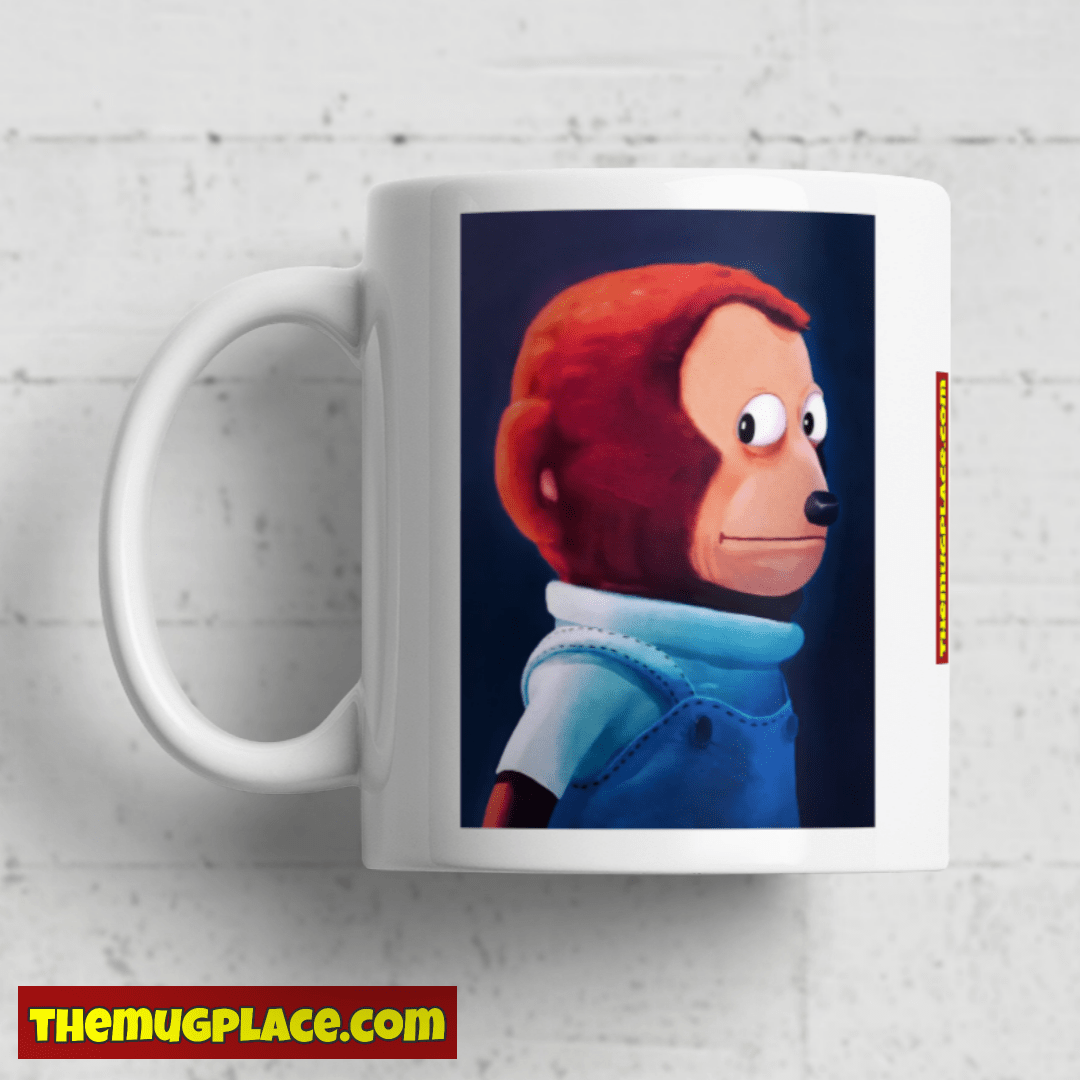 Monkey Looking Away Meme Mug