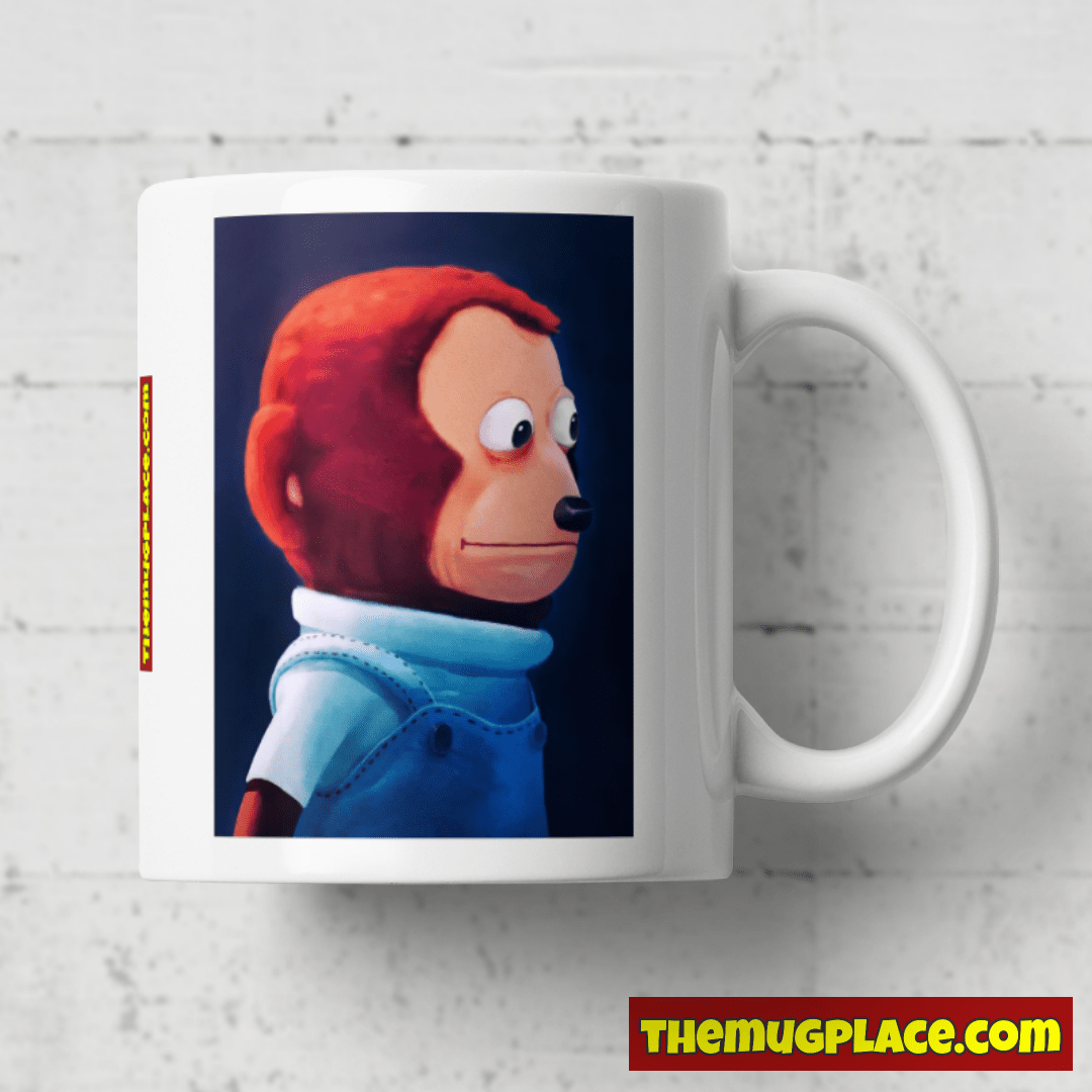 Monkey Looking Away Meme Mug