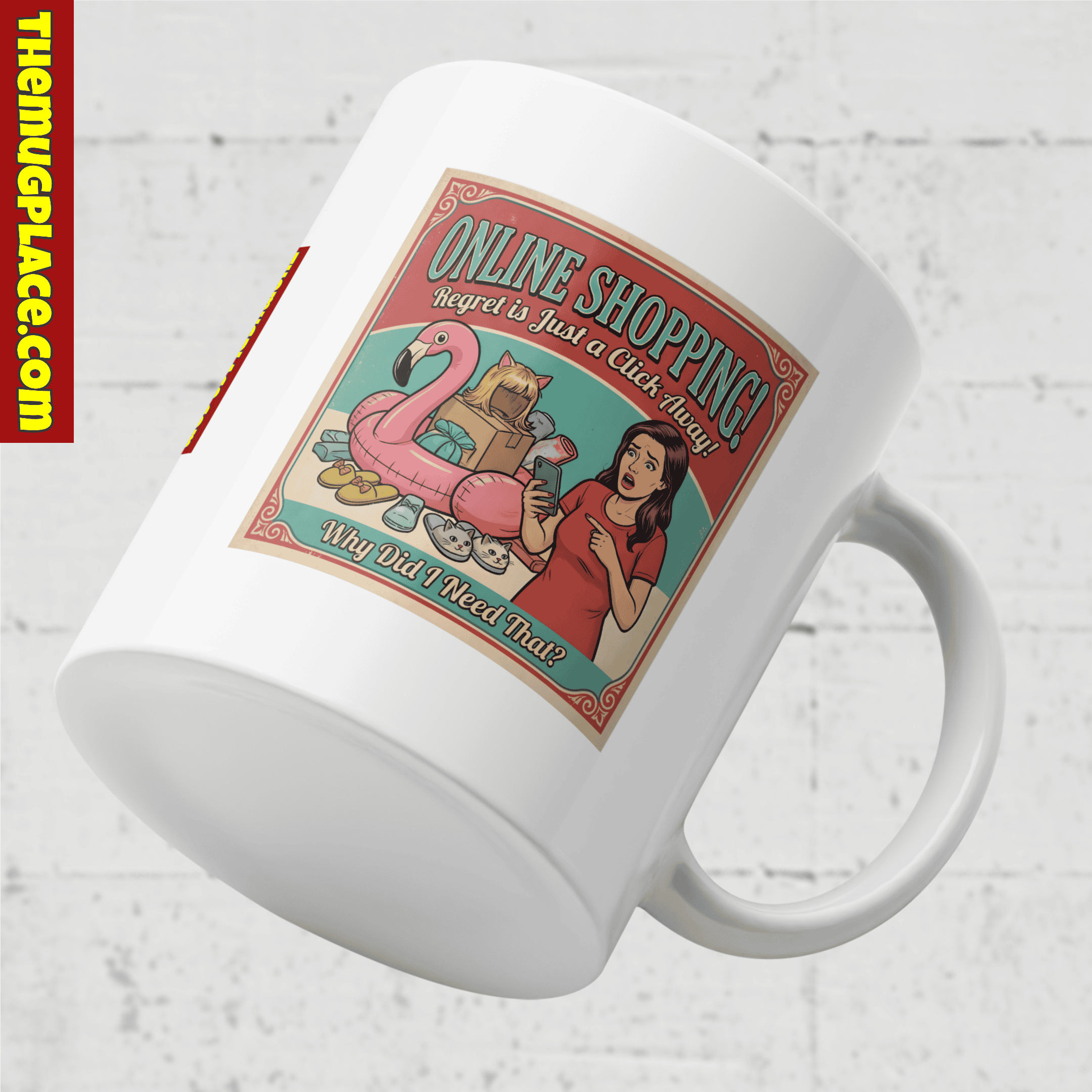 Part of our Fun Mugs collection, this mug captures the spirit of online shopping with a playful design and witty text.