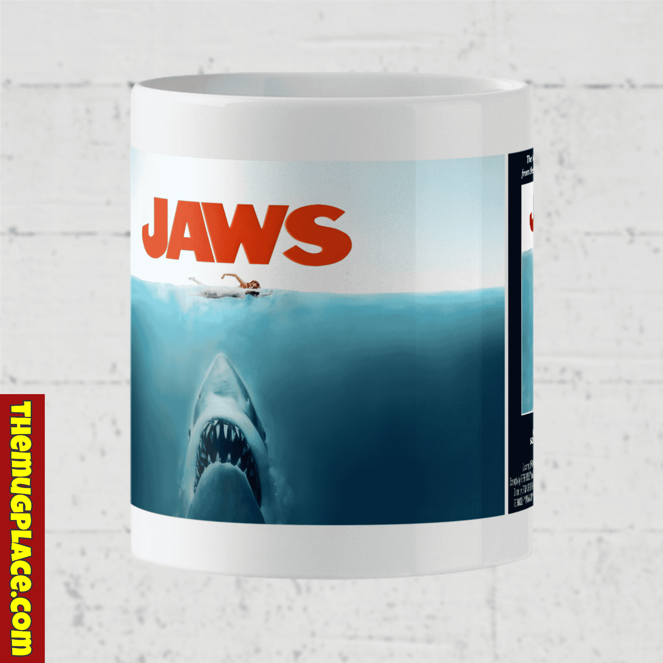JAWS Original 1975 Movie Poster Mug - Image 3