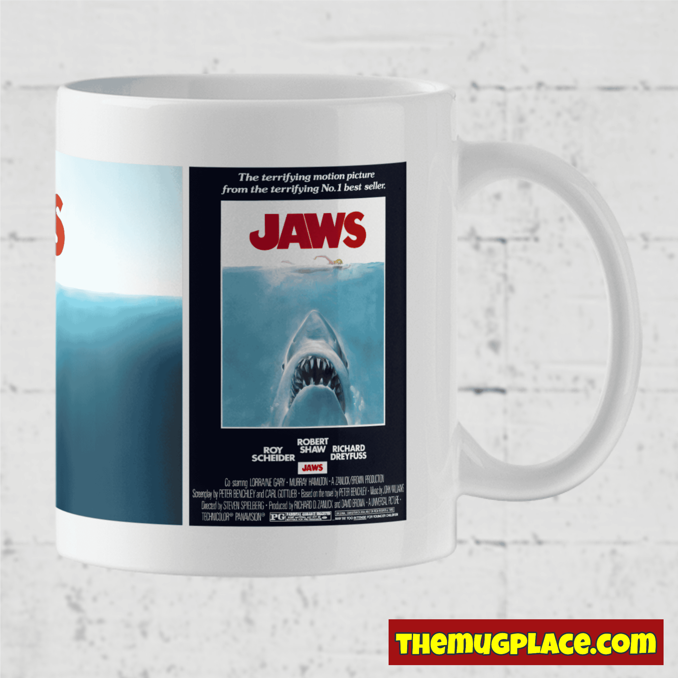 JAWS Original 1975 Movie Poster Mug - Image 4