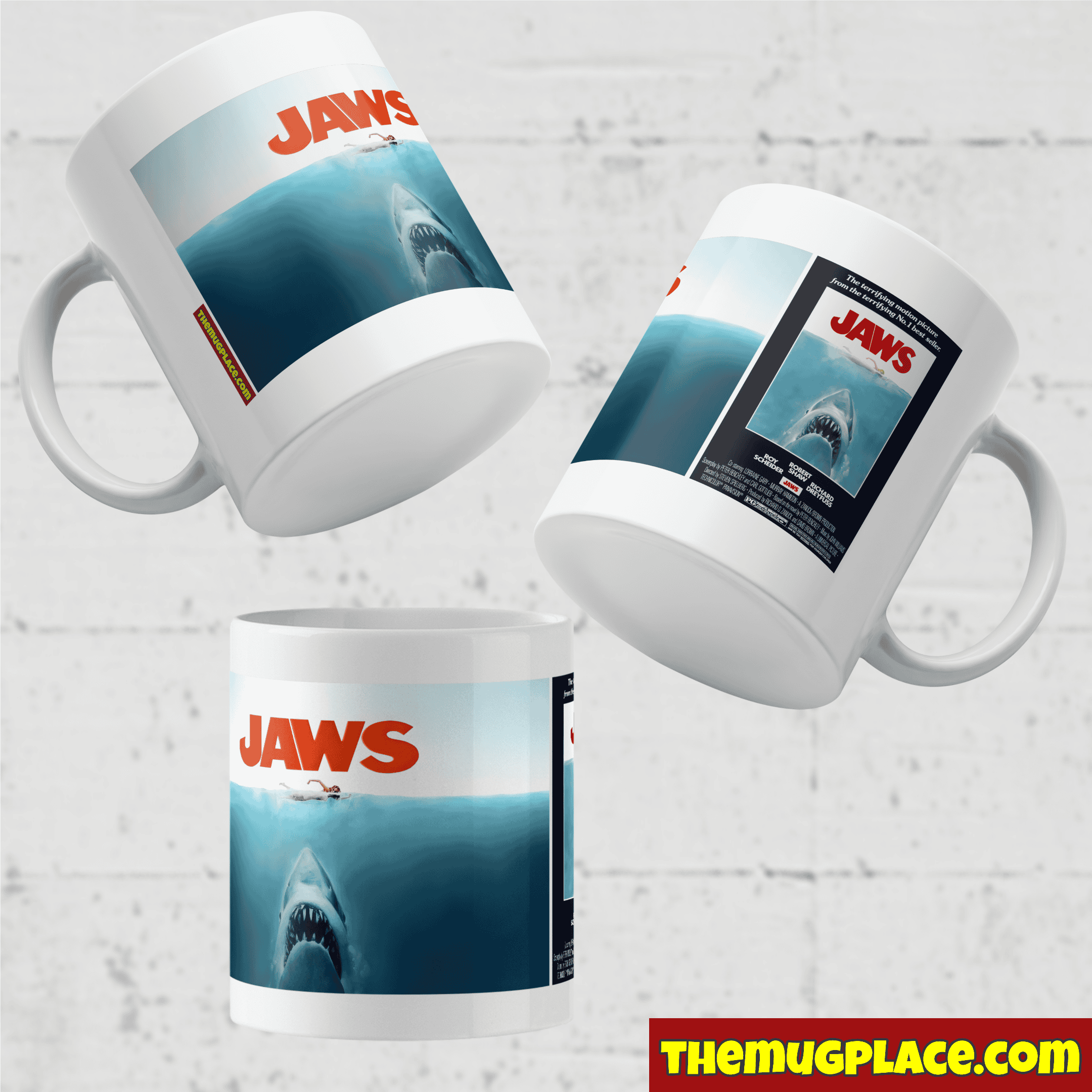 JAWS Original 1975 Movie Poster Mug